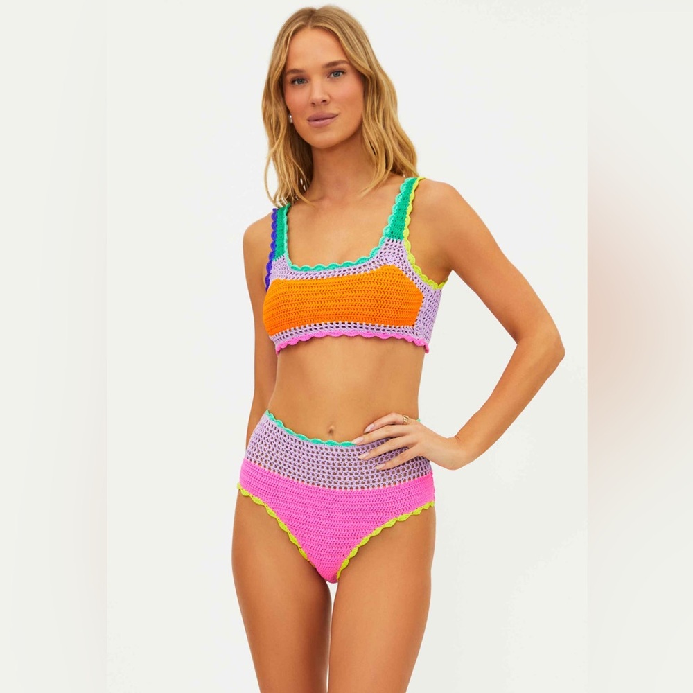 NWT Beach Riot Wyatt Bottom Technicolor Rays - Picture 7 of 9